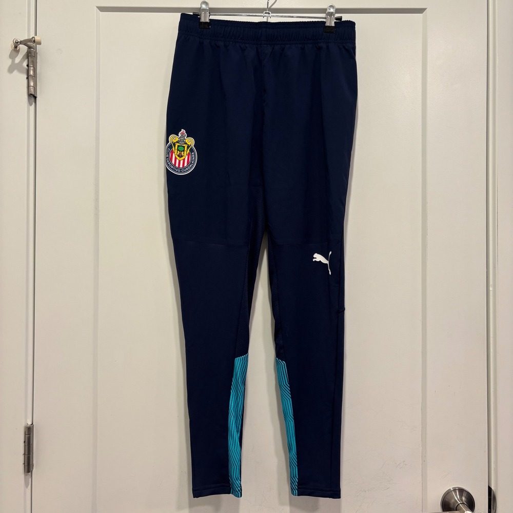 Puma Chivas de Guadalajara Men Slim Fit DryCell Training Soccer Pants Navy S